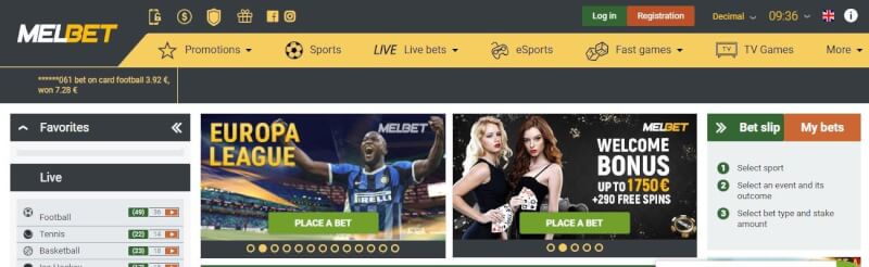 melbet website offers gambling games and offers for brand new players-logo