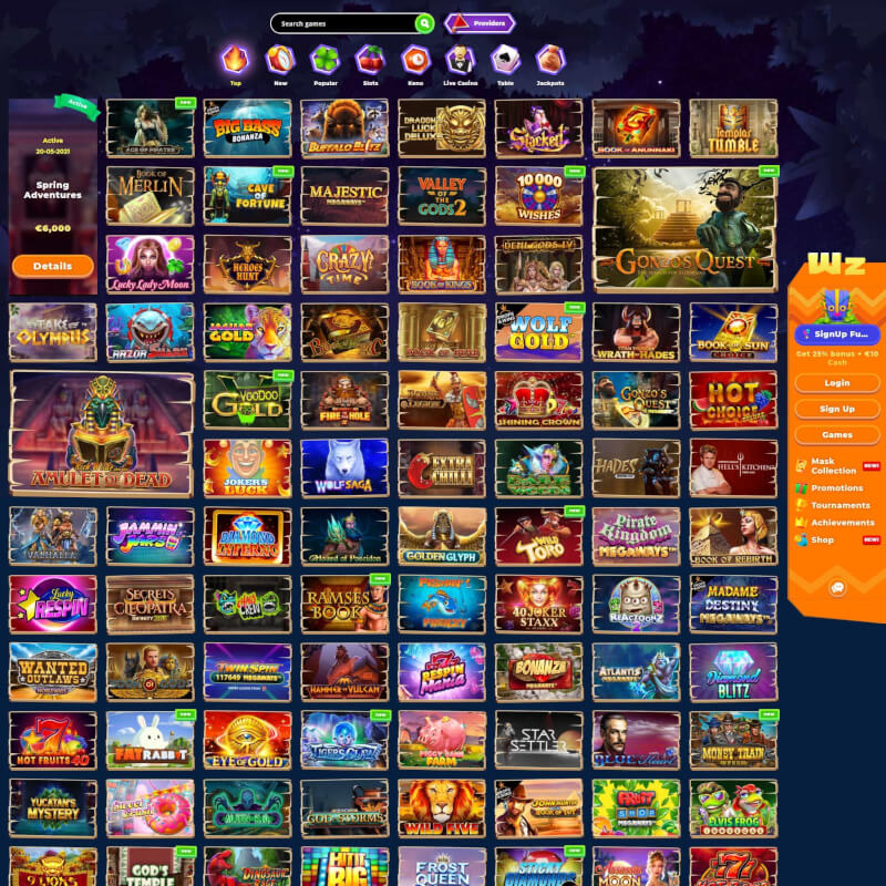 Wazamba screenshot 2