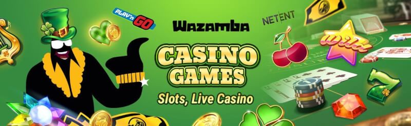 wazamba provides various casino games like slots, blackjack kimi canlı qumar oyunları, bakkara və rulet-loqosu