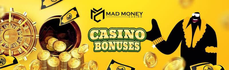 mad money casino welcome bonus bundle gives good deposit bonus and free spins-logo