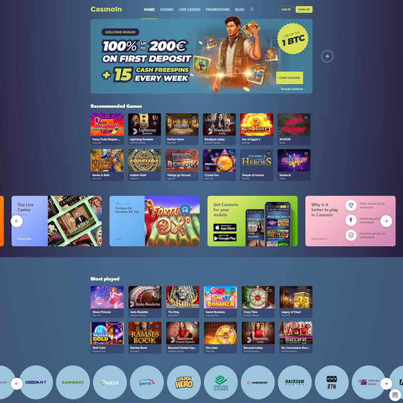 Casinoin screenshot 1