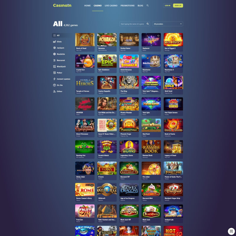 Casinoin screenshot 2