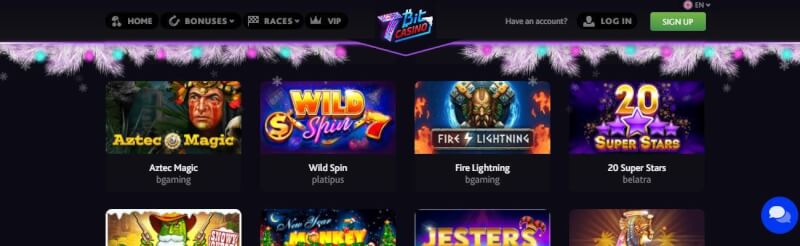 7bit casino homepage provides casino games, ilk depozit əlavə və yeni oyunçular üçün təkliflər-loqosu