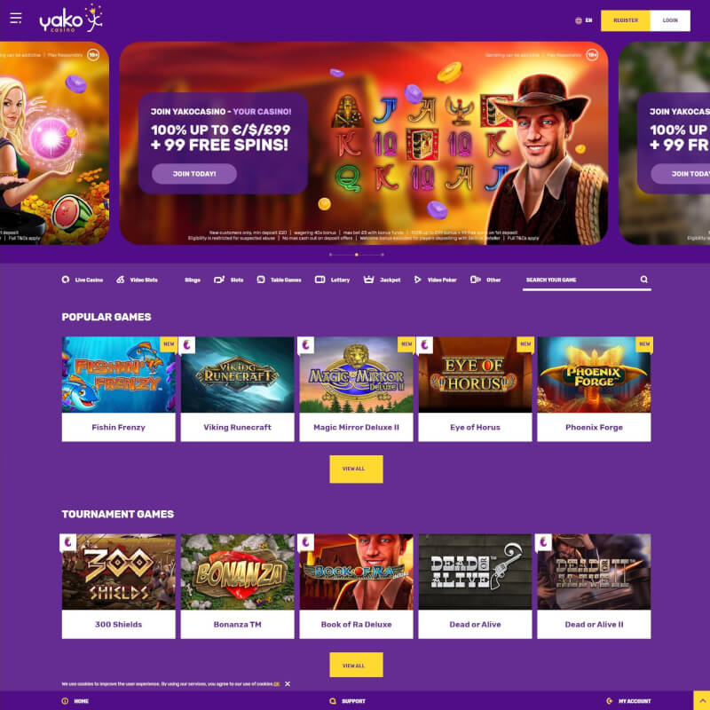 Yako Casino screenshot 1