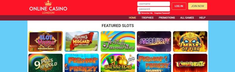 online casino london homepage offers casino games, ilk depozit bonusu və yeni oyunçular üçün promosyonlar-loqosu