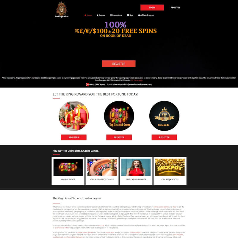 Slotking Casino screenshot 1