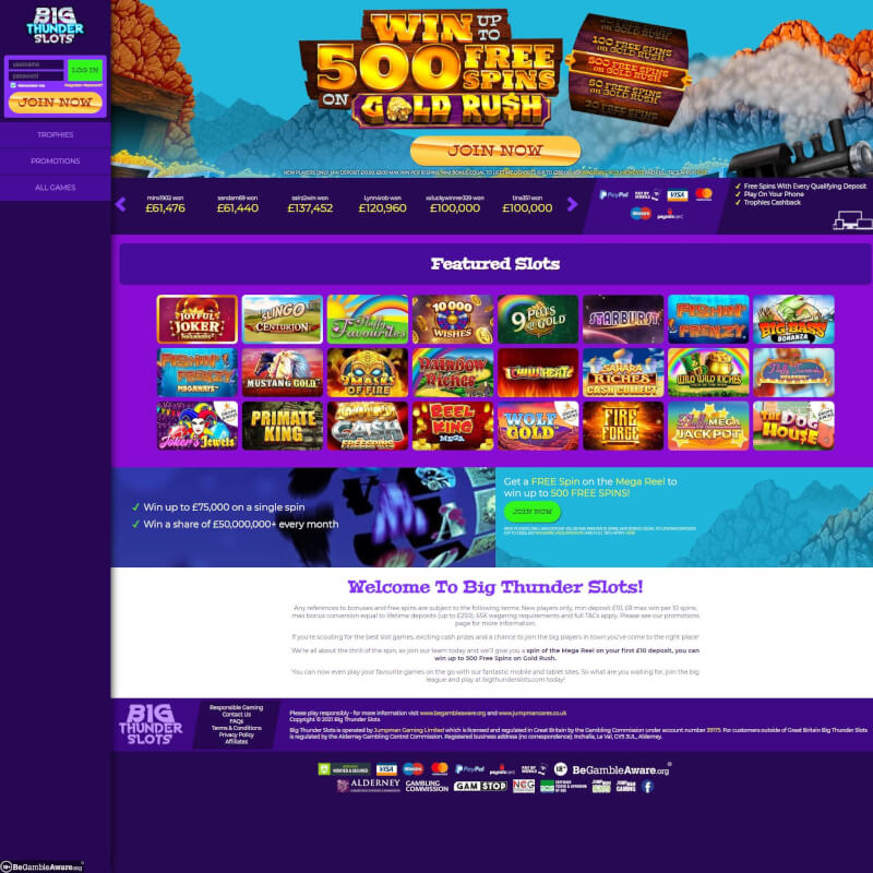 Big Thunder Slots Casino screenshot 1