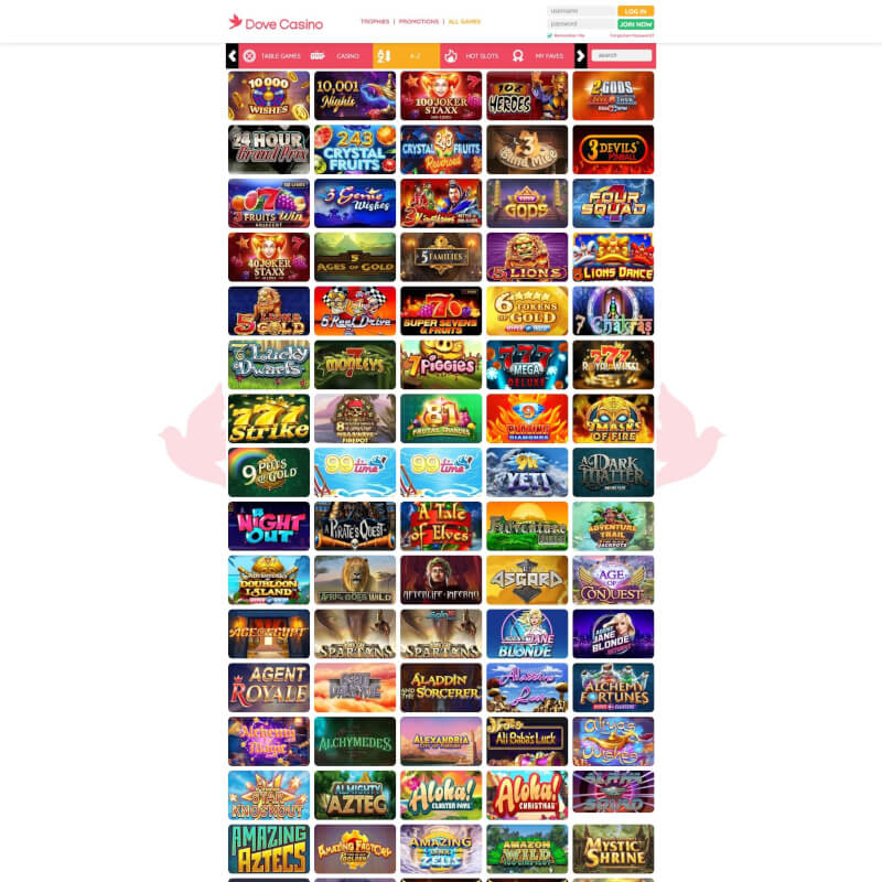 Dove Slots Casino screenshot 2