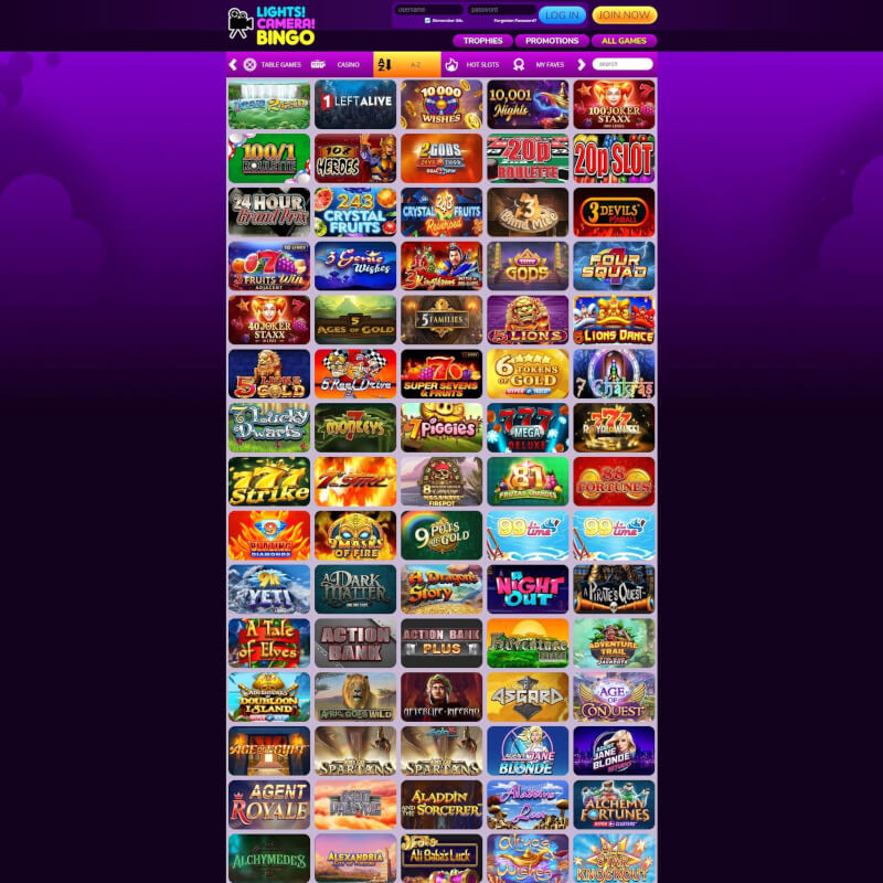 Lights Camera Bingo Casino screenshot 2