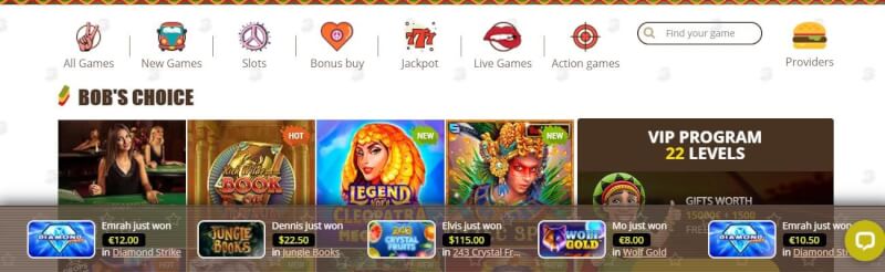 bob casino homepage provides casino games, yeni oyunçular üçün ilk depozit bonusu və promosyonlar-loqosu