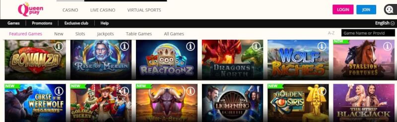 queenplay website offers casino games and campaigns for brand new players-logo