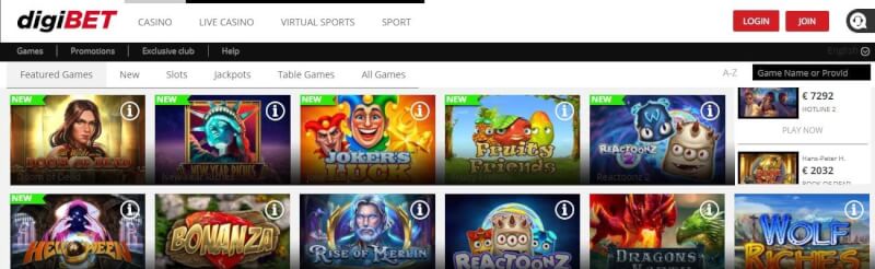 digibet casino homepage provides gambling games, çox ilk depozit əlavə və yeni oyunçular üçün təkliflər-loqosu
