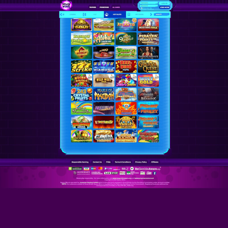 Space Wins Casino screenshot 2