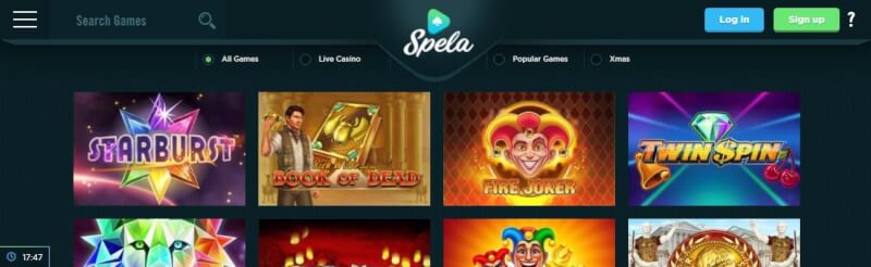 spela casino homepage offers casino games, ilk depozit bonusu və yeni oyunçular üçün promosyonlar-loqosu