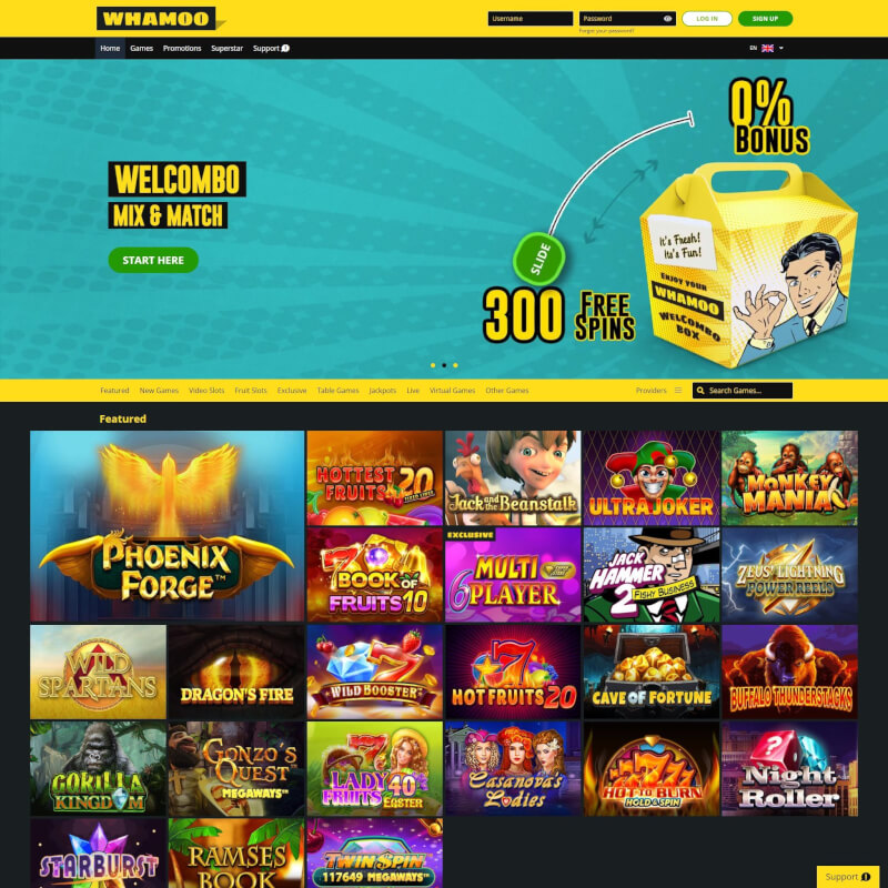Whamoo Casino screenshot 1