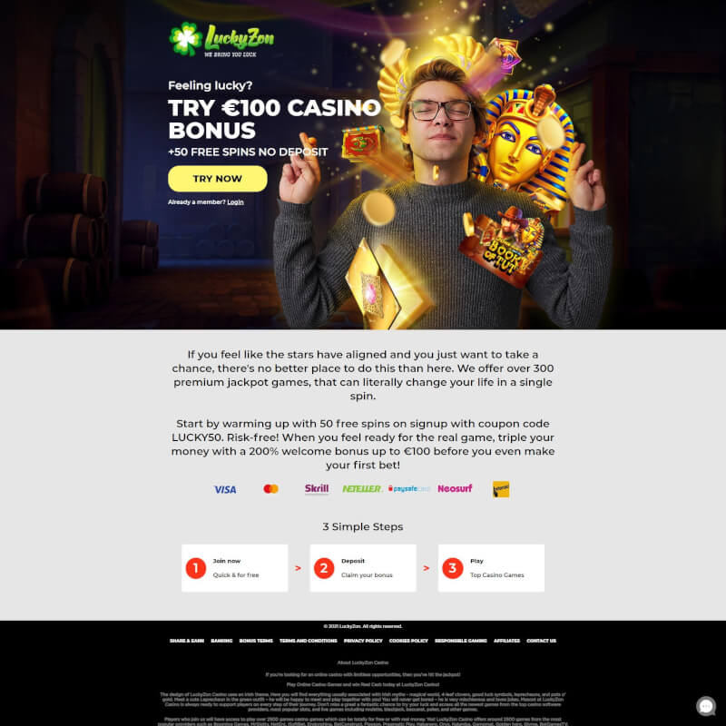 LuckyZon Casino screenshot 1
