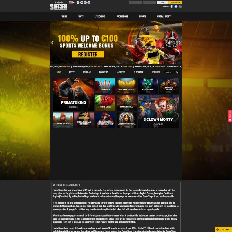 Casino Sieger screenshot 1
