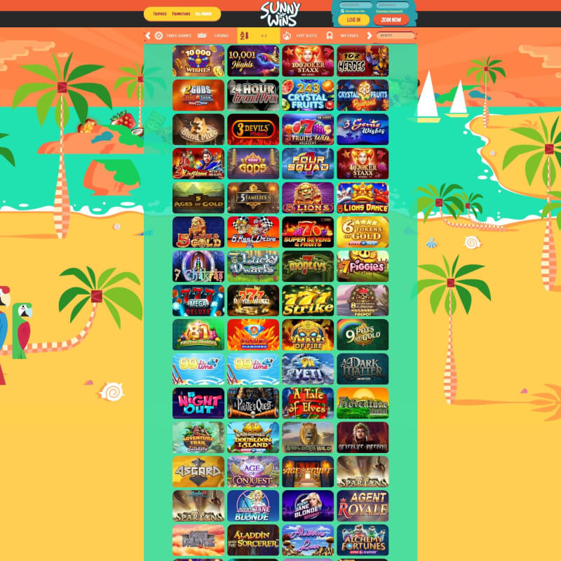 Sunny Wins Casino screenshot 2