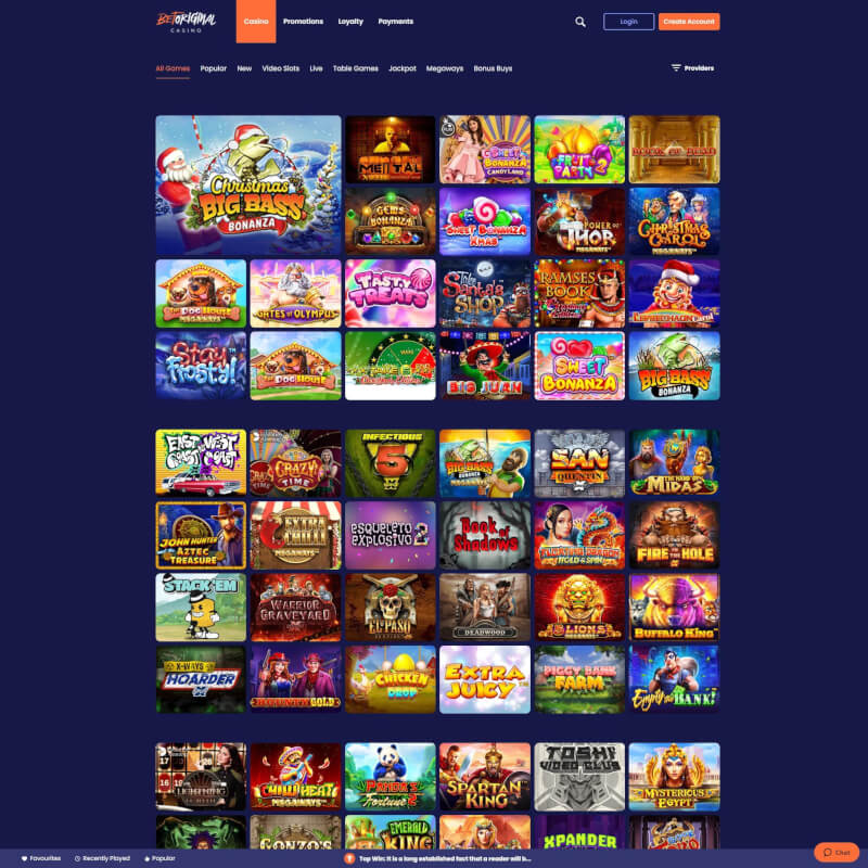 BetOriginal Casino screenshot 2