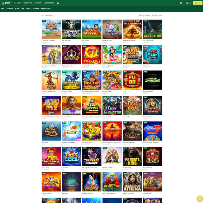 Mason Slots Casino screenshot 2
