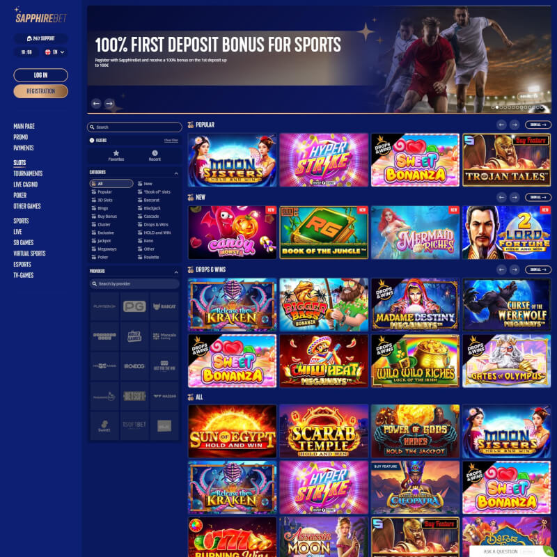 Sapphirebet screenshot 2