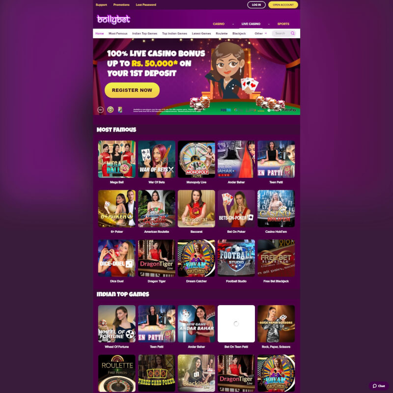 Bollybet screenshot 1