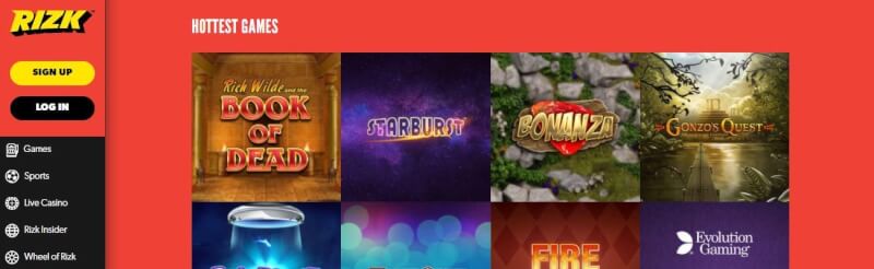 when you judgemental, you will understand immediately before pressing in to the lobby. Rizk Live Casino Screenshot. Game Options and Qualities. Baccarat as well as other casino games-logo