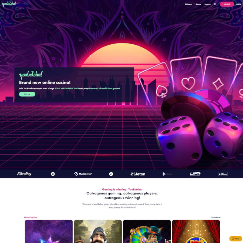 Youbetcha Casino screenshot 1