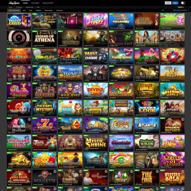 Hi Spin Casino screenshot 2
