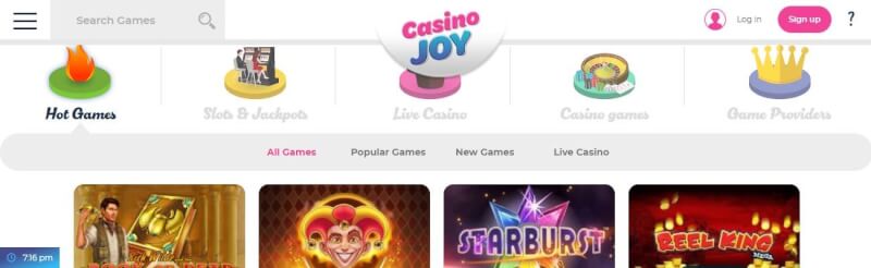 casino pleasure homepage includes casino games, ilk depozit bonusu və yeni oyunçular üçün promosyonlar-loqosu
