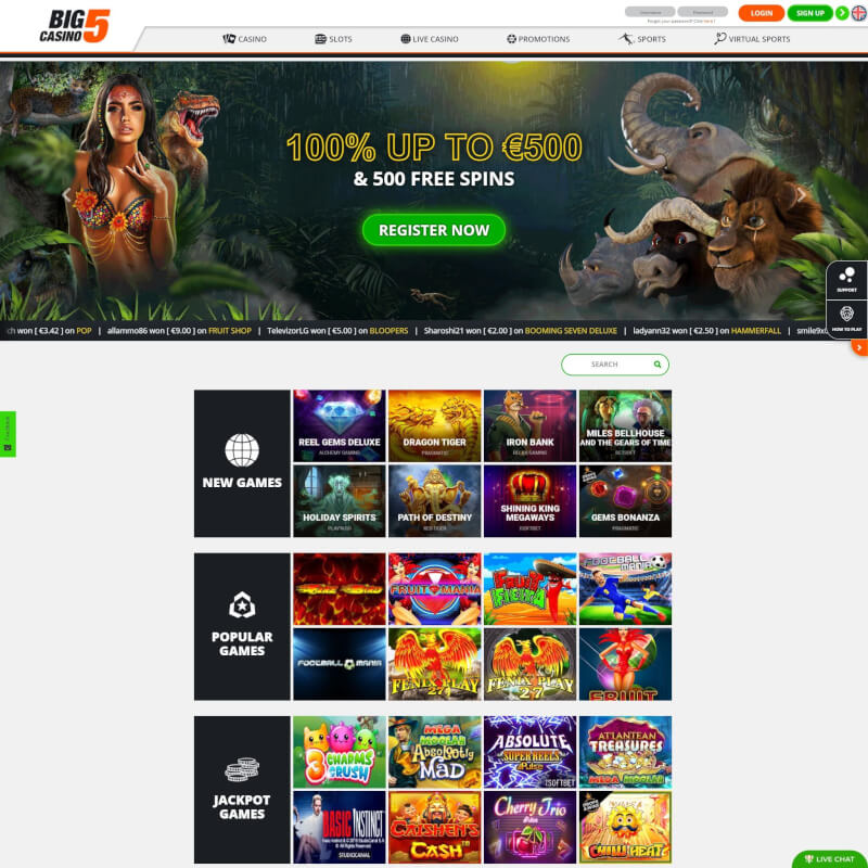 Big5Casino screenshot 1