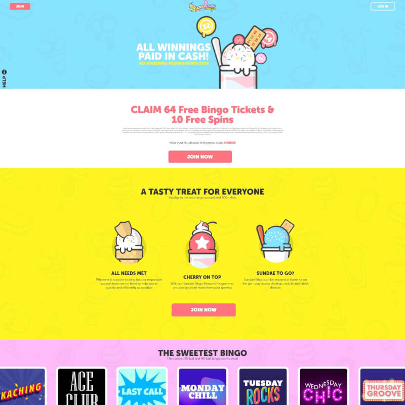 Sundae Bingo screenshot 1