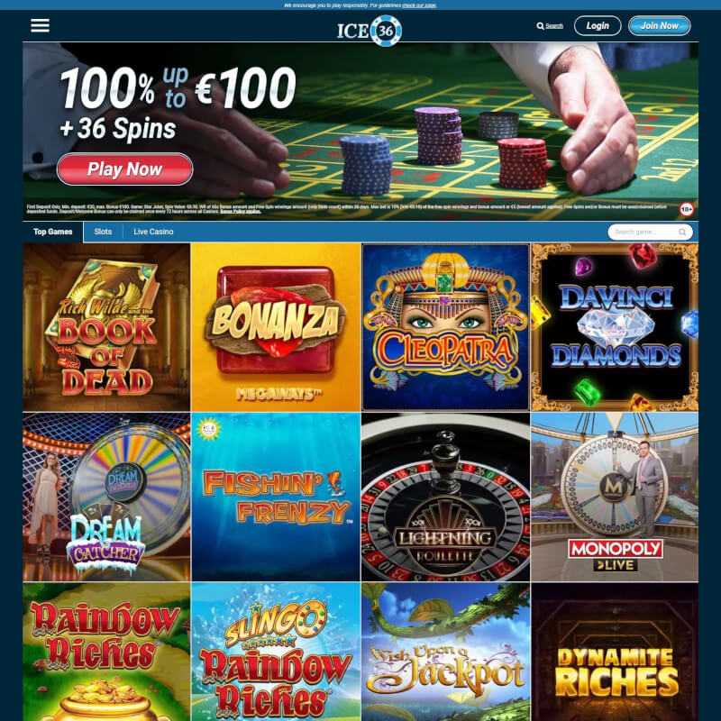 ICE36 Casino screenshot 1