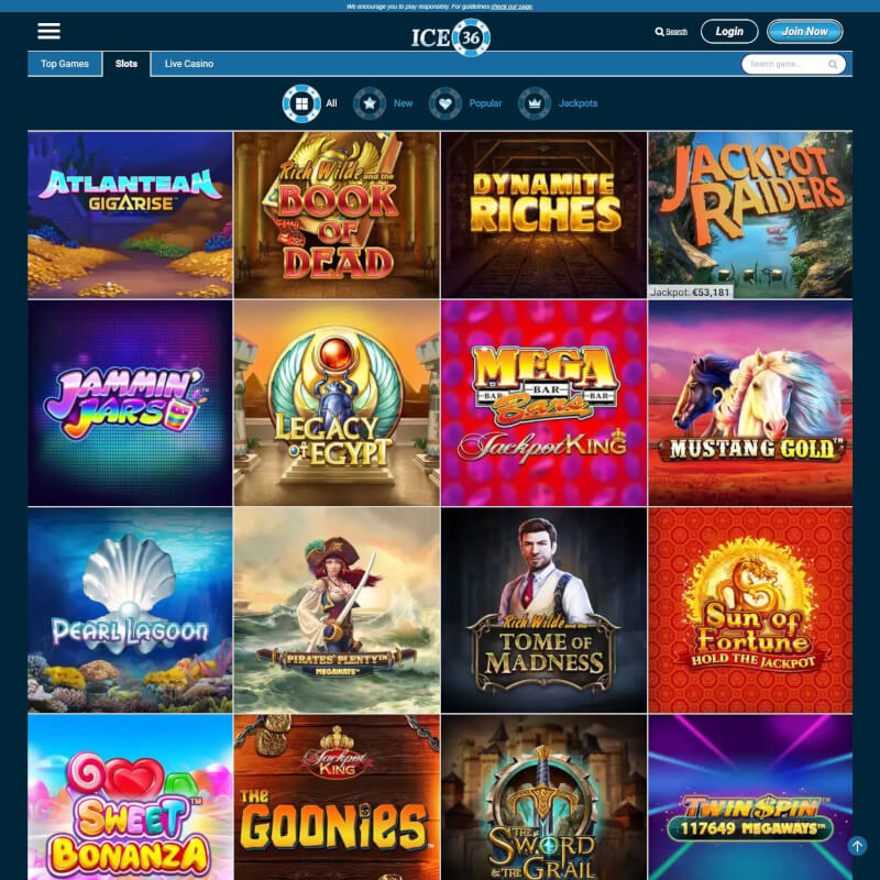 ICE36 Casino screenshot 2