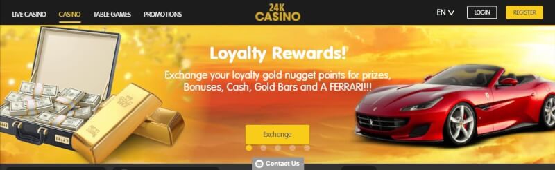 24k casino homepage offers casino games, very first deposit extra and promotions for brand new players-logo