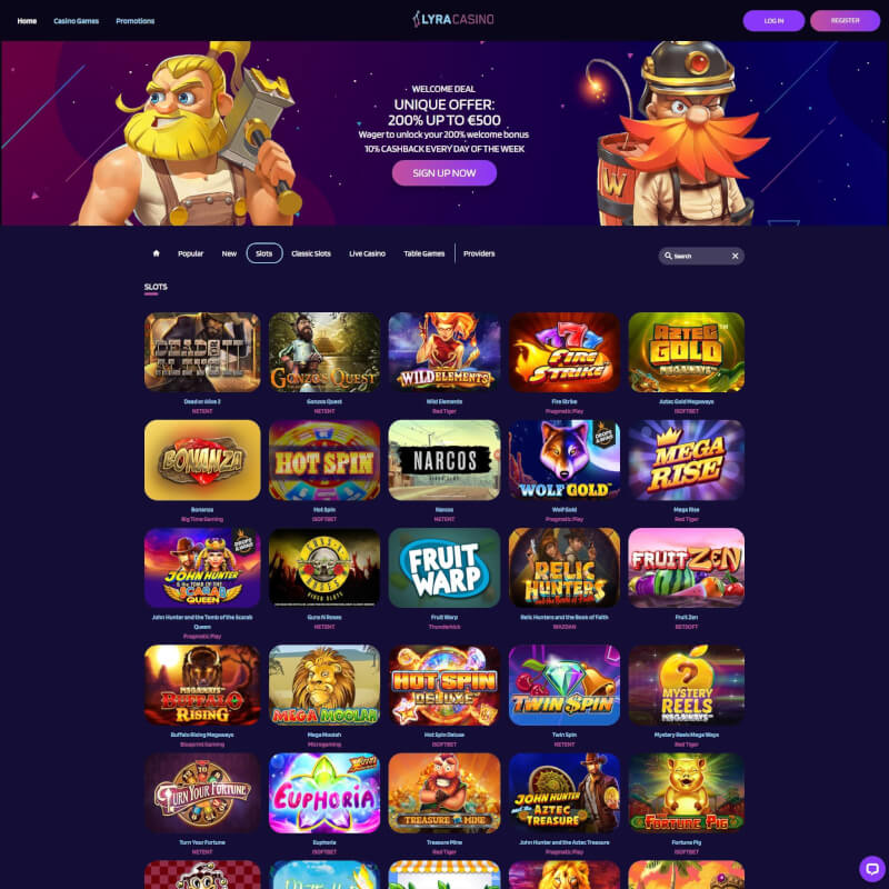 LyraCasino screenshot 2