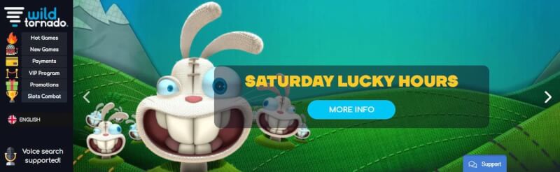 wild tornado lobby offers hot games, brand-new games, repayments choices, vip program, campaigns and slot machines combat-logo
